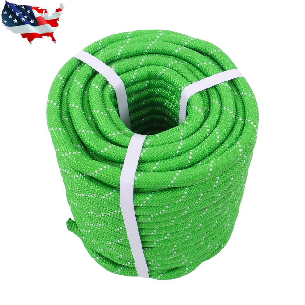 Pulling Rigging Line 1/2" × 125' Double Braided Polyester Arborist Bull Rope