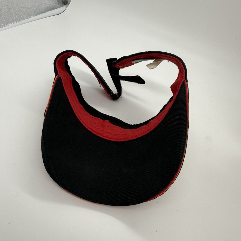 Universal Studios Florida Theme Park Flame Fire Red Yellow Visor Hat