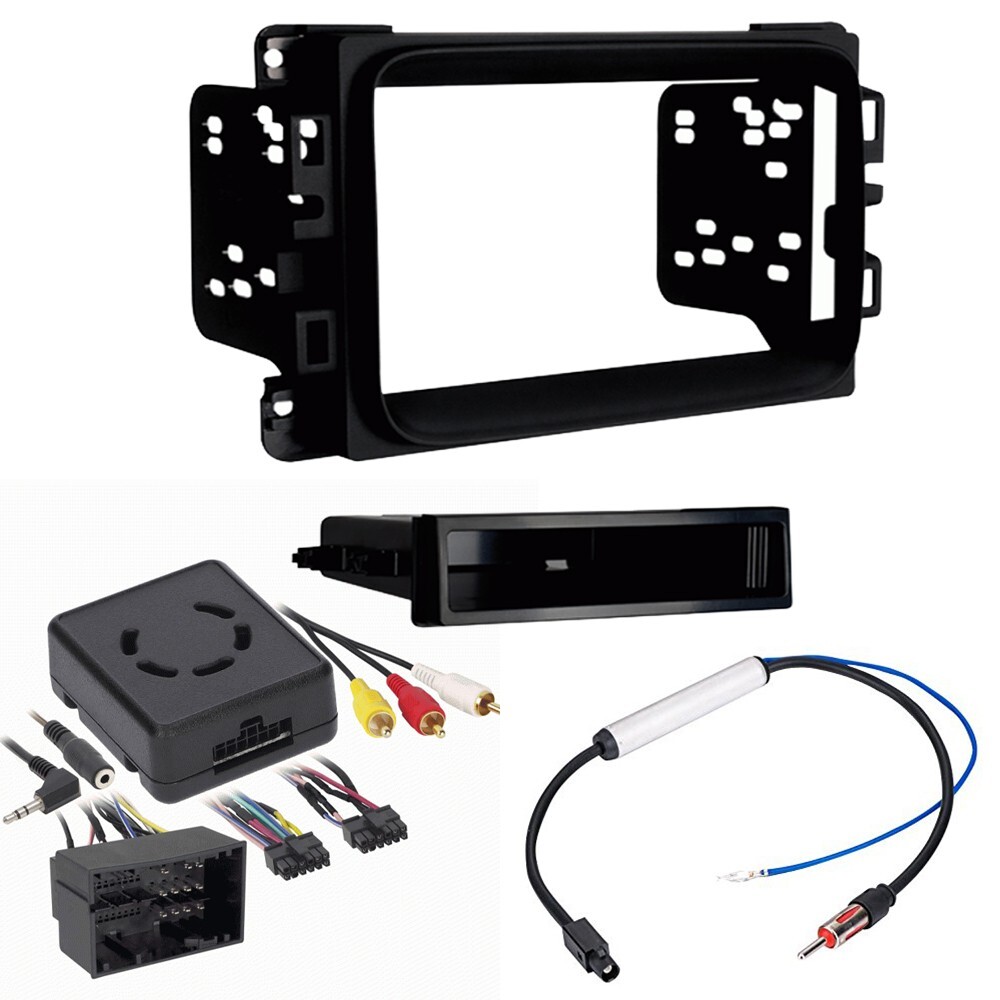 DOUBLE DIN CAR STEREO INSTALLATION DASH KIT +HARNESS +ANTENNA for 2013-2023 RAM