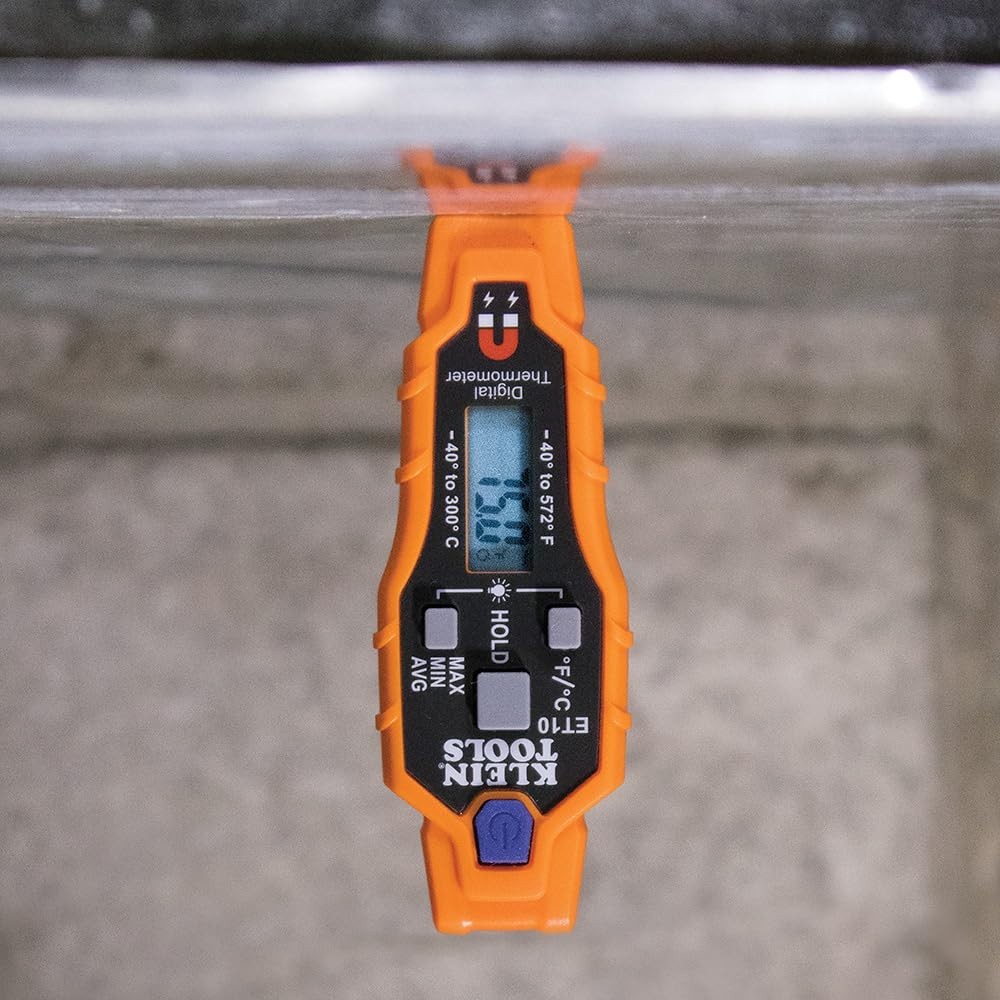 Magnetic HVAC Thermometer with Backlit Display