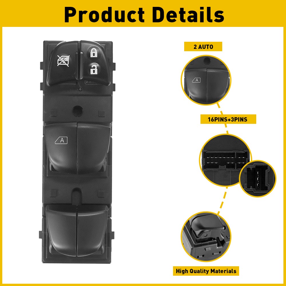 For Nissan Altima Power 2013-2018 Window Master Control Switch Left Driver Side