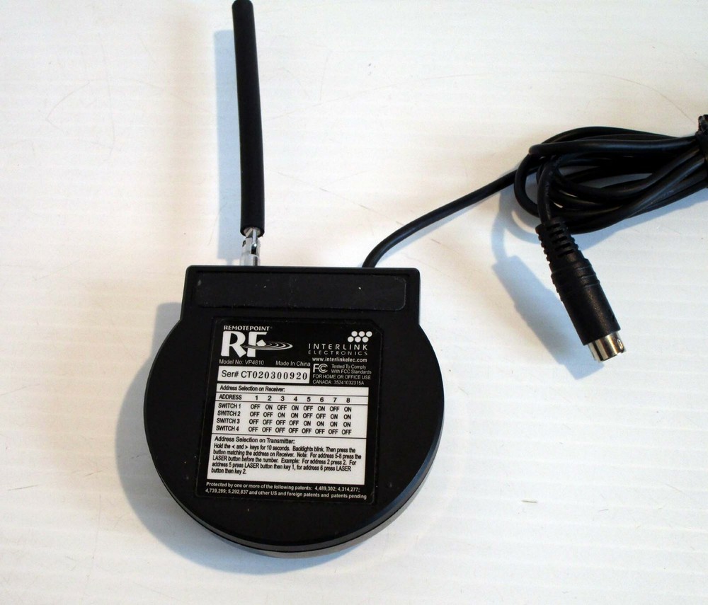 INTERLINK ELECTRONICS RemotePoint RF VP4810 Replacement Receiver