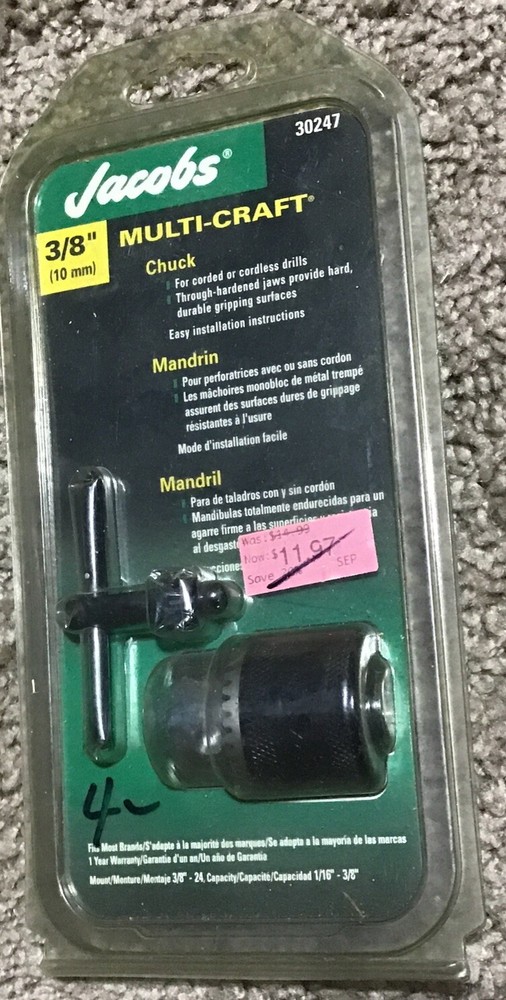 Multi-craft Chuck Jacobs Vintage 30247 3/8”