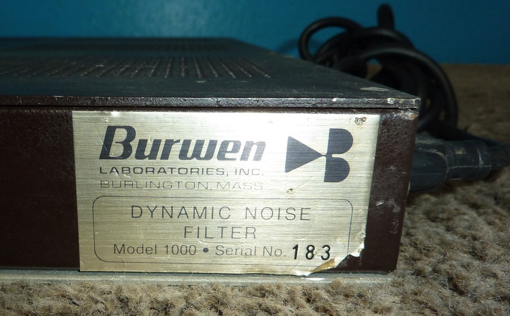 Burwen Model 1000 Dynamic Analog Noise Filter