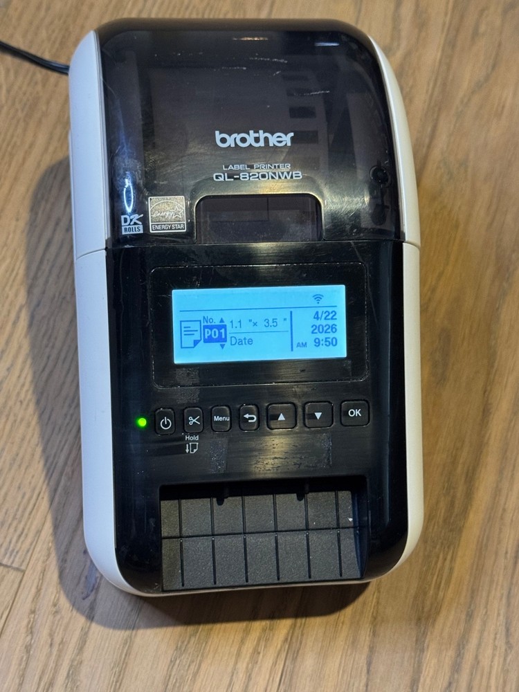 Brother QL-820NWB label printer Tested  (N0426700)