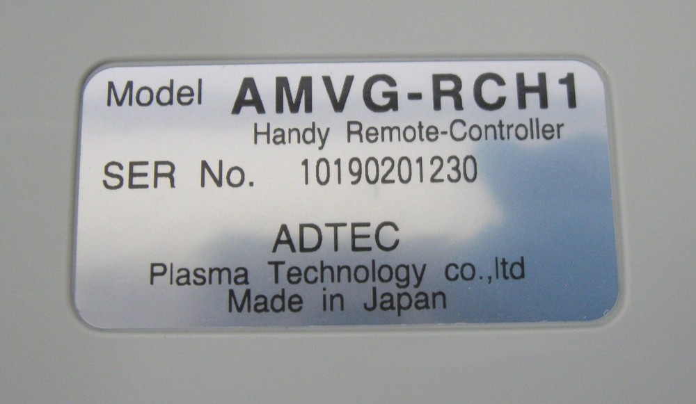 C199652 ADTEC Plasma Generator AMVG-RCH1 Handy Remote-Controller