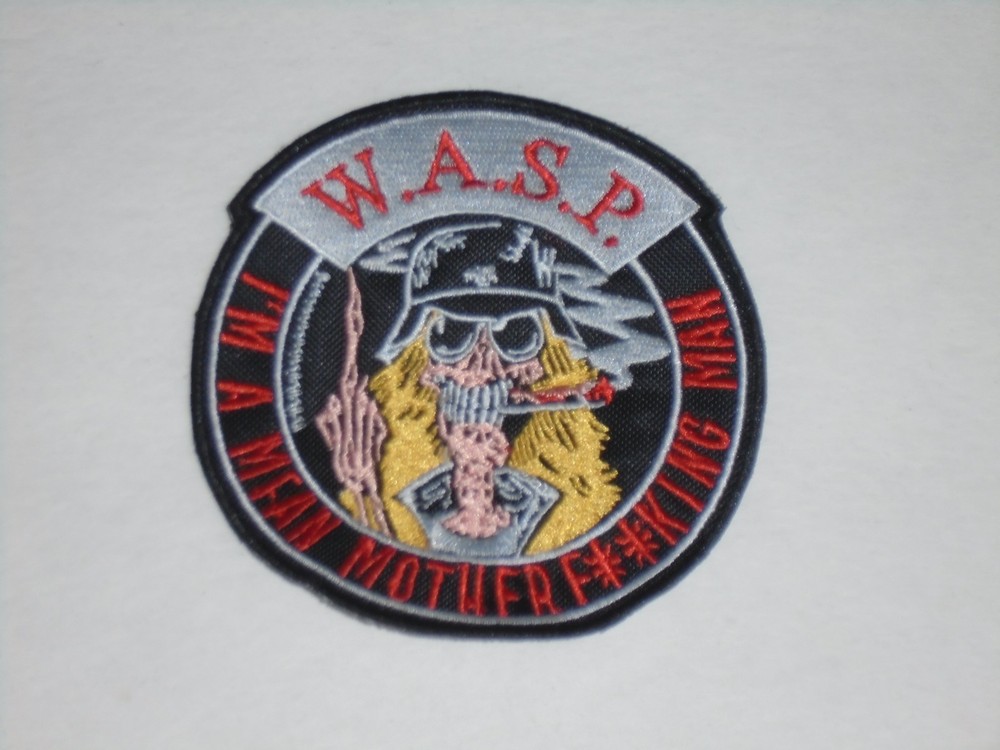 W.A.S.P. WASP I'M A MEAN EMBROIDERED PATCH
