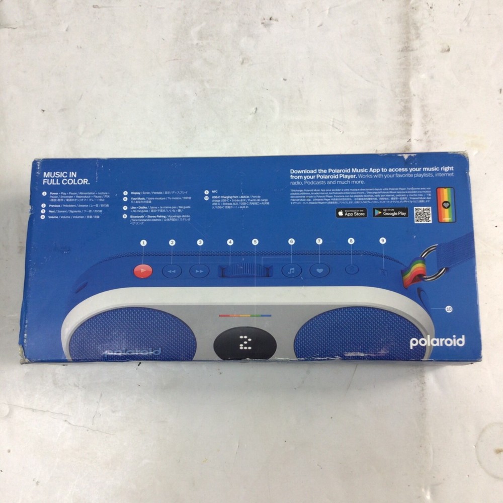 Polaroid Music Player 2 - Blue & White