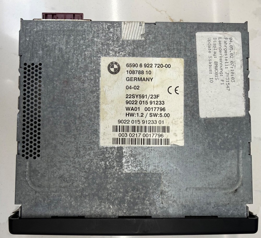 BMW GPS Navigation System CD DVD Reader/Player