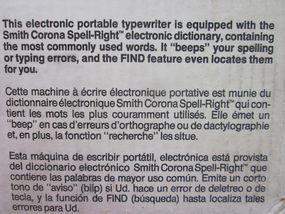 Smith-Corona electronic typewriter NOS XE5200 -Unopened, Unused!