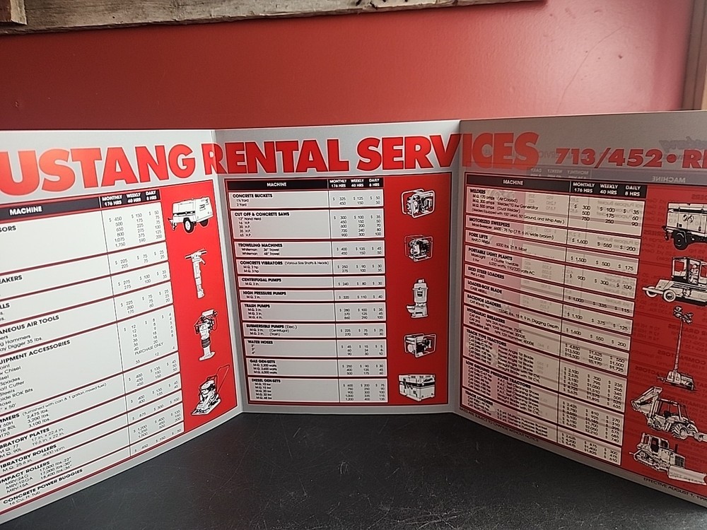Mustang Rental Services Brochure