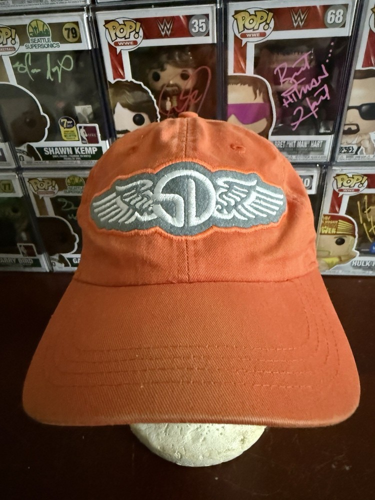 Straight Down Golf Hat / Cap Strapback - Orange