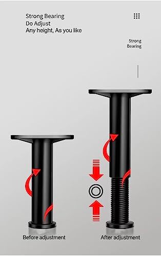 Bed Frame Support Legs 4PCS，Adjustable Bed Frame Support Legs, Bed Frame