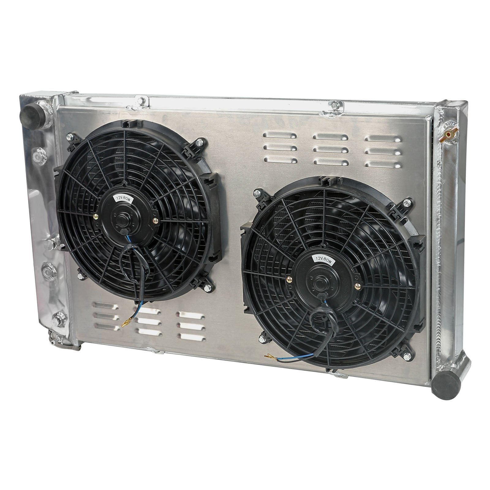 For Chevy 1970-1981 Camaro/1978-1987 Monte Carlo 3 Row Radiator+Shroud Fan+Relay