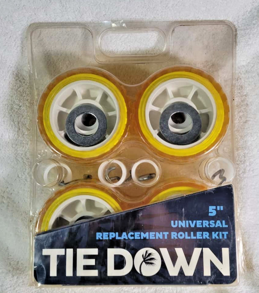 Tie Down 5" universal boat trailer wobble roller kit