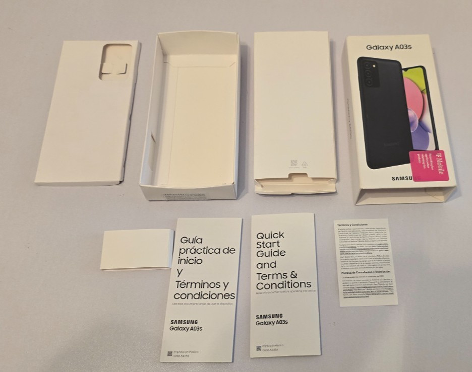 Galaxy A03s Clean and Undamaged Does not Include Accessories WT(Empty Box Only)
