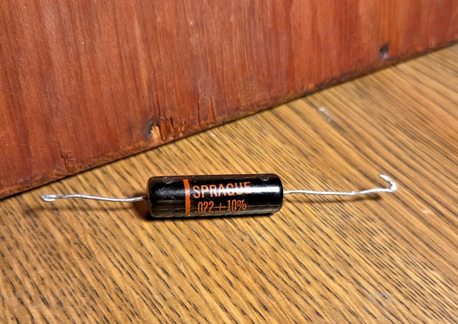 Sprague Black Beauty Capacitor .022 uf 400v Guitar Tone Cap Test .029 160P