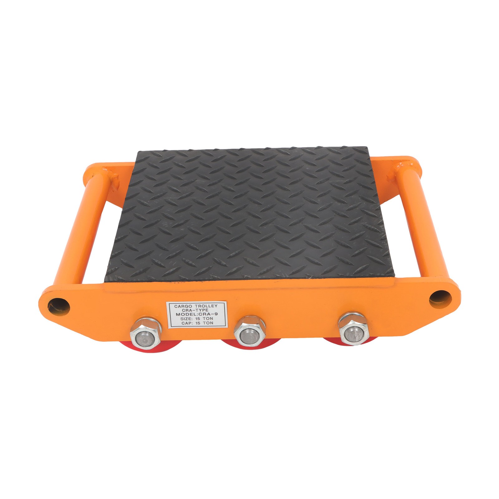 Heavy Duty 15 Ton 33069Lbs Machinery Skate Dolly Mover Roller Cargo Trolley 360°