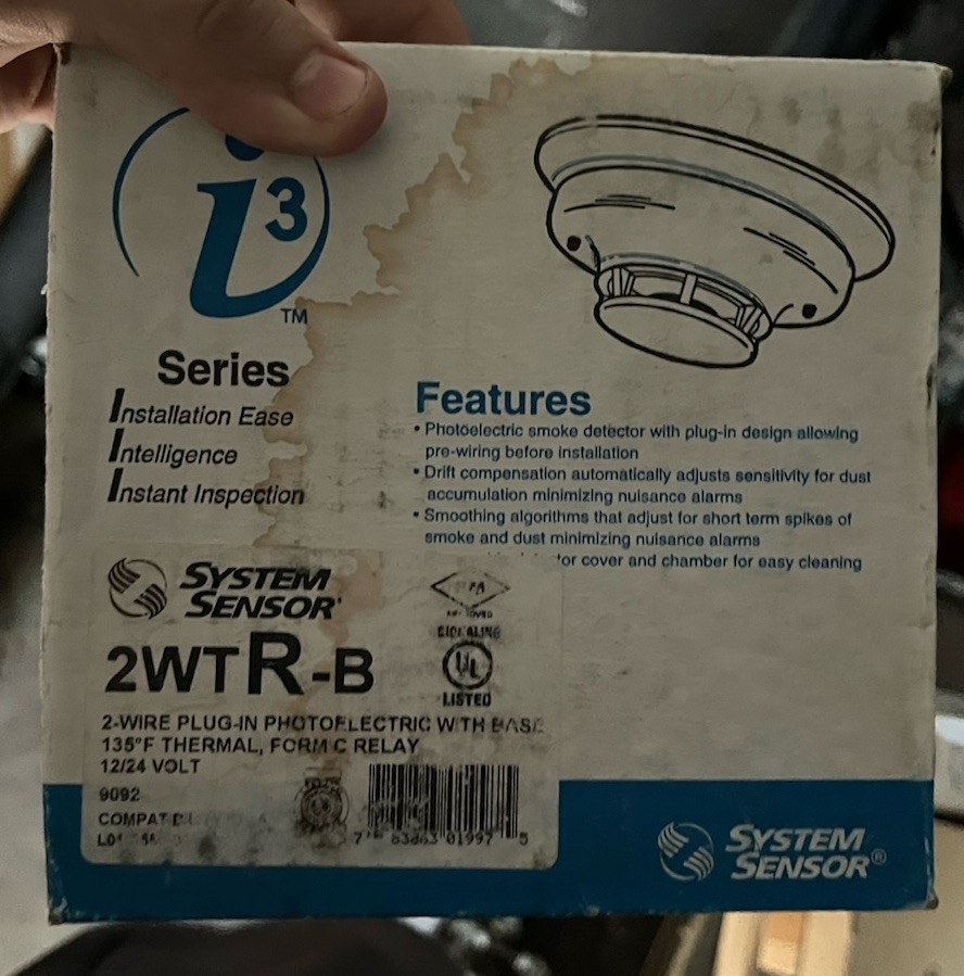 System Sensor 2WTR-B - Same Day Shipping (SEALED)