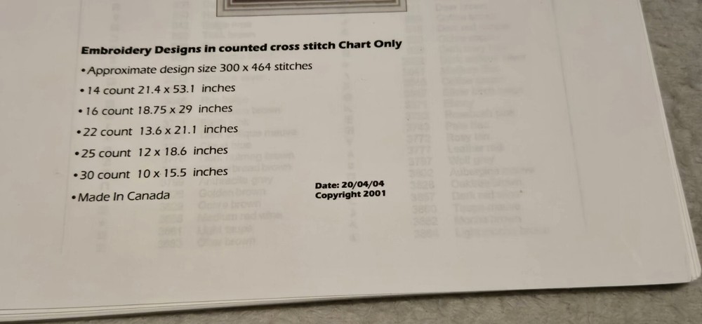 Classic Cross Stitch Pattern - The Tedious Story