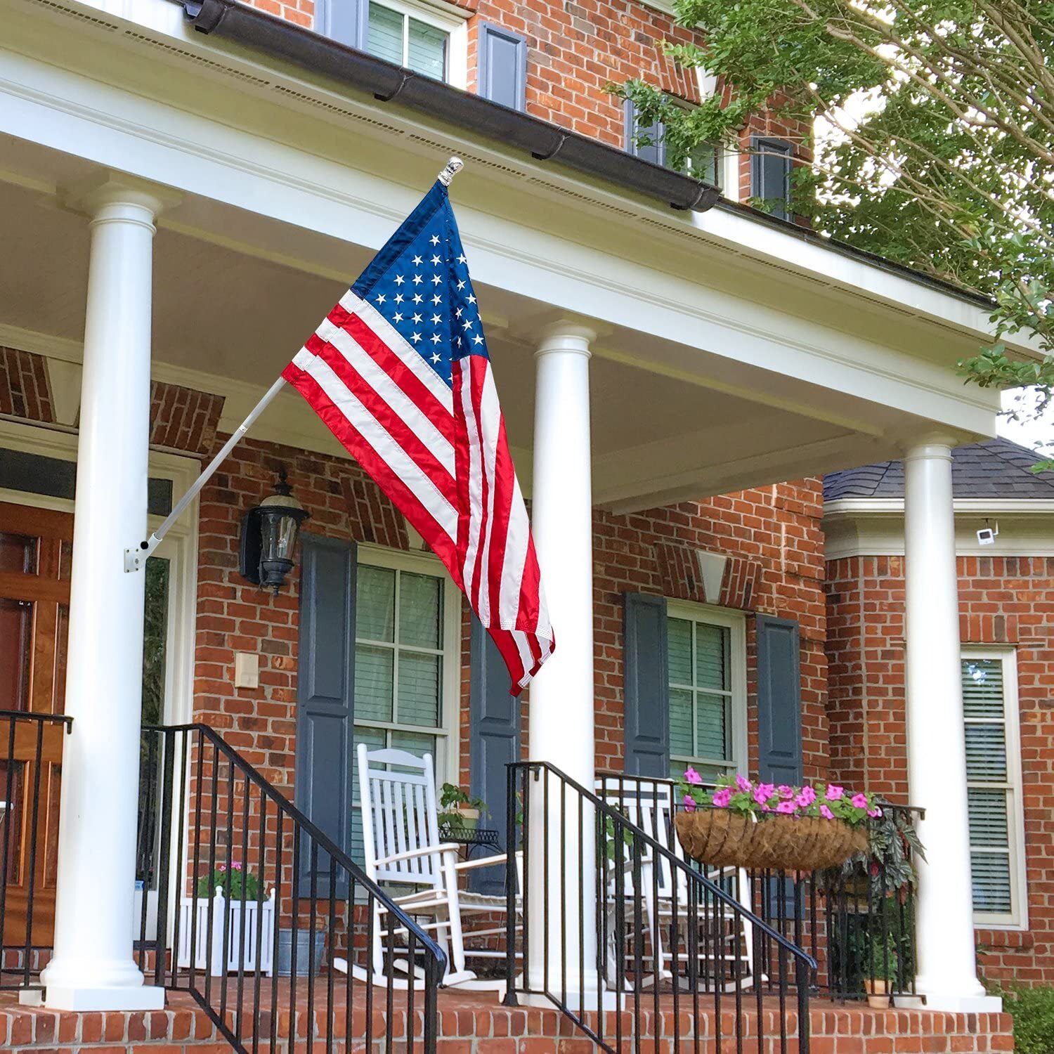 Anley Multi-Position Flag Pole Mounting Bracket Aluminum Flagpole holder 1" Dia