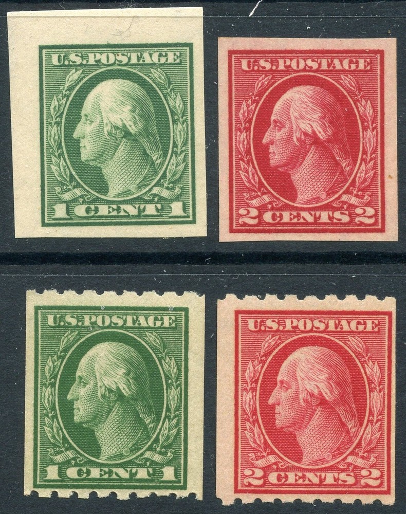1912 DEFINITIVES MINT, NH #408-11