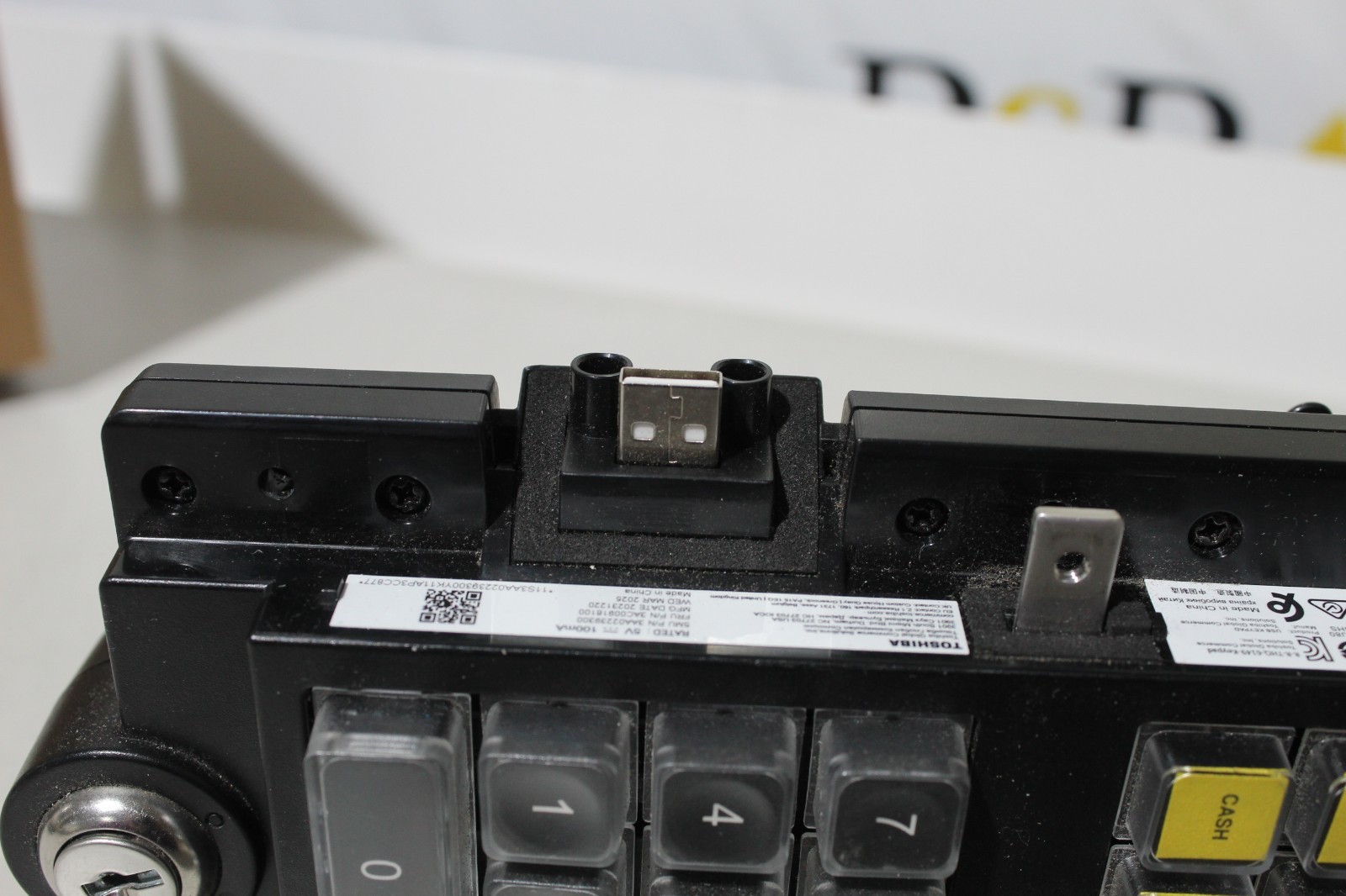 Toshiba TCx Display Keypad with MSR Keylock USB Connection