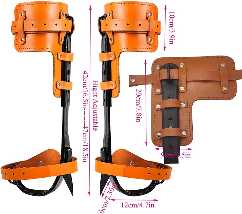 Tree Climbing Spikes, Tree Climbing Gear with Non-Slip Pedal, Adjustable Tree...