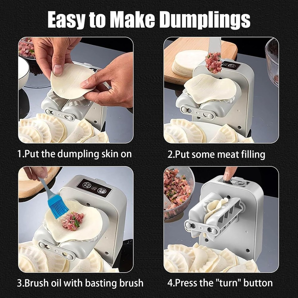 Electric Dumpling Maker Machine Rechargeable Auto with Accessories