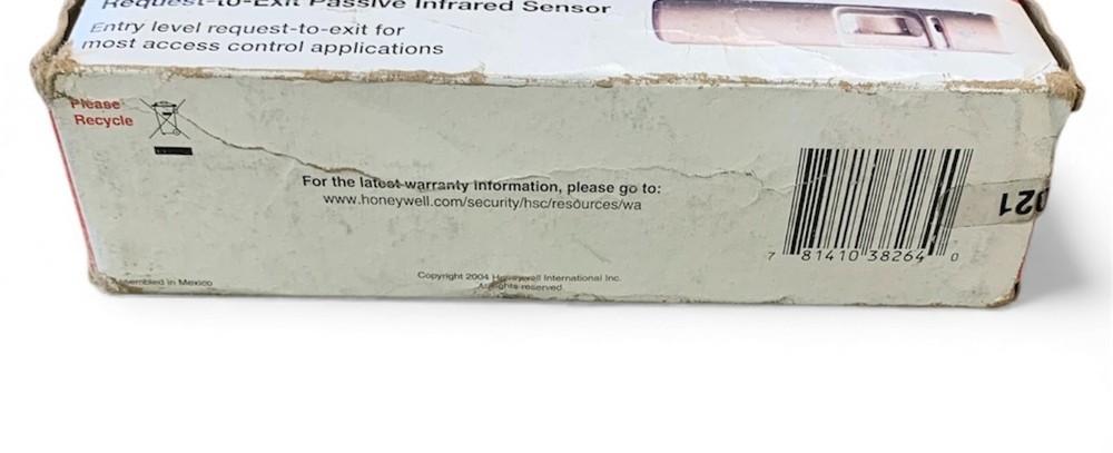 Honeywell IS310WH Request-to-Exit Passive Infrared Sensor
