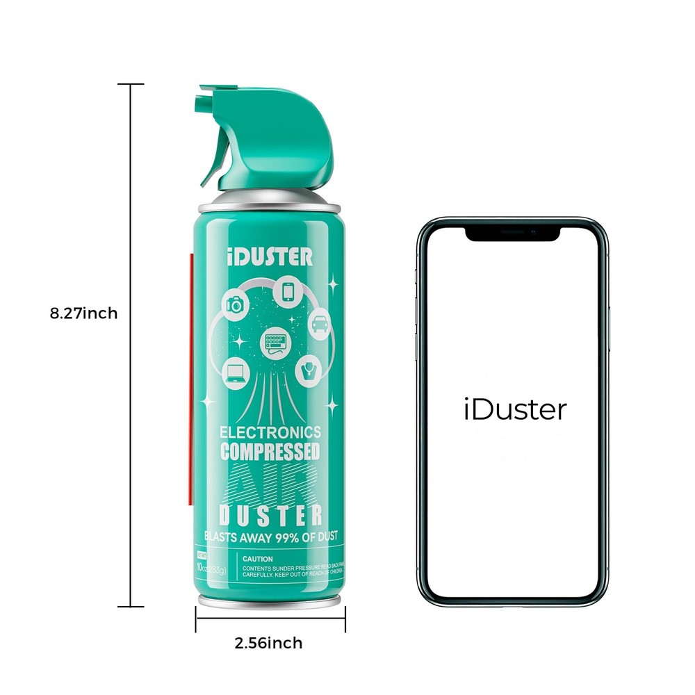 Compressed Canned Air Duster - 2 PCS Disposable Compressed Air Duster Can Cle...