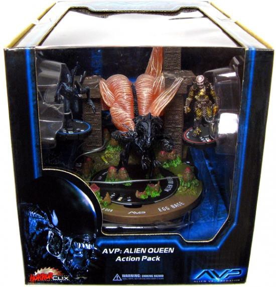 Alien vs Predator HorrorClix Alien Queen Collector's Set