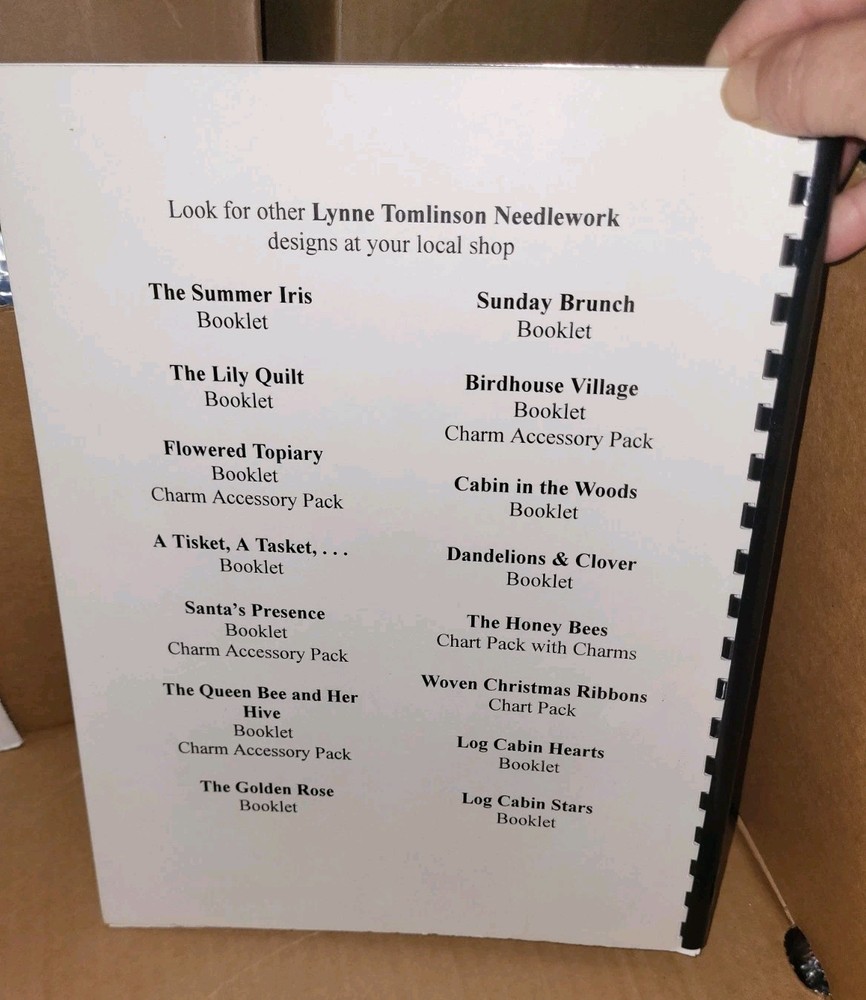 Lynne Tomlinson The Summer Iris Needlepoint Pattern Chart Graph Book