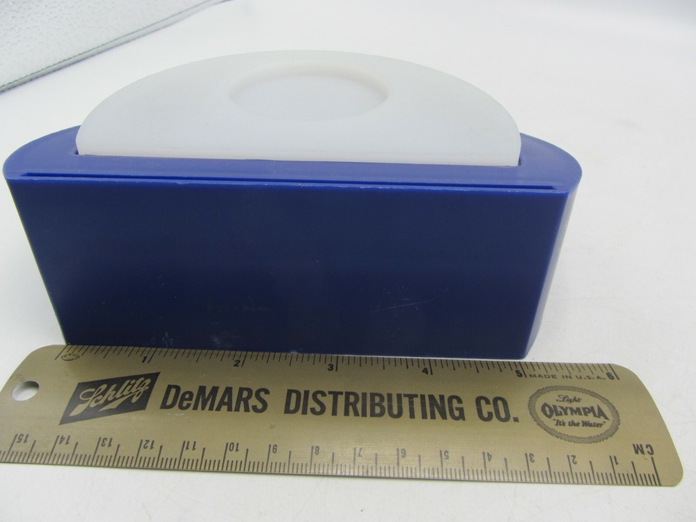 Plastic Olympus Pen Micro Camera Lens Store Display Stand Blue & White