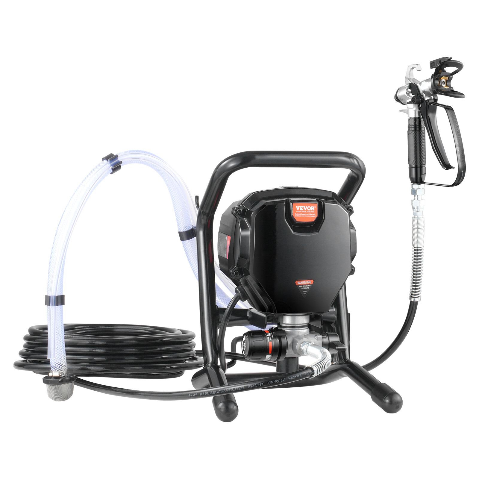 3000PSI Stand Airless Paint Sprayer Electric Airless Sprayer Handheld Spray 750W