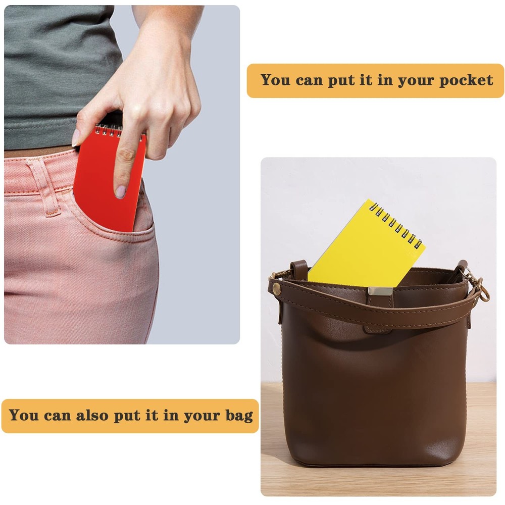 6pack Pocket Notebook Small Notepad Pocket Notepad Small Spiral Notebooks 3X5Inc