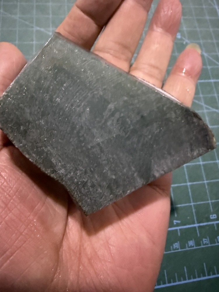 360g Burmese jadeite slab莫西沙冰种明料