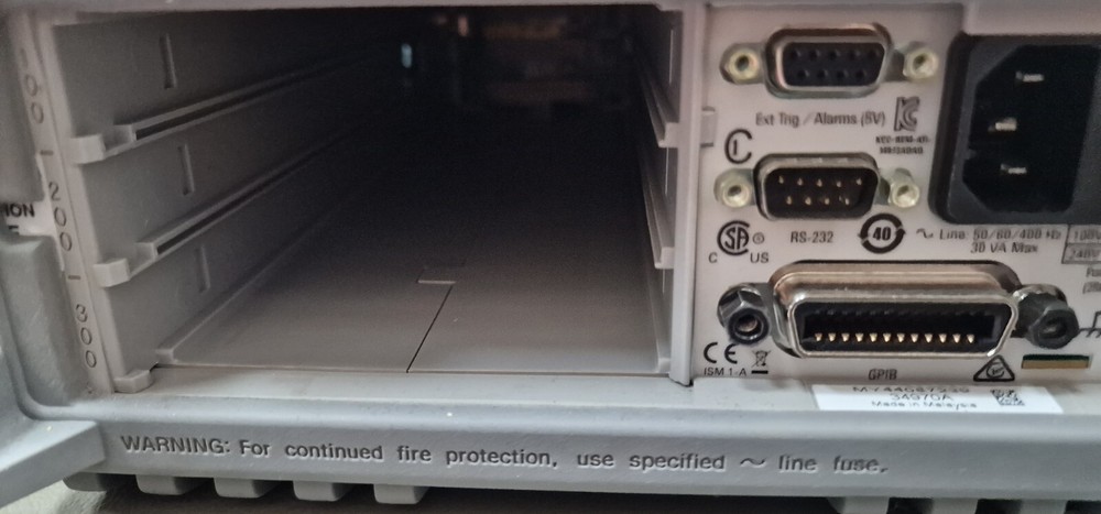 Agilent - Keysight 34970A data acquisition switch unit with Channel Module 34901