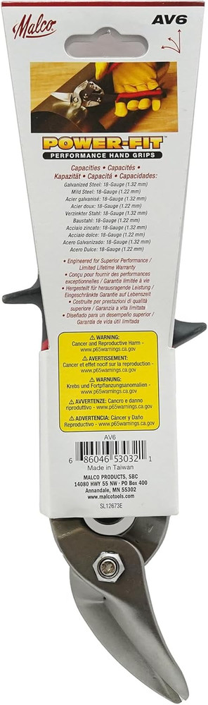 AV6 Left Offset Cut Aviation Snip