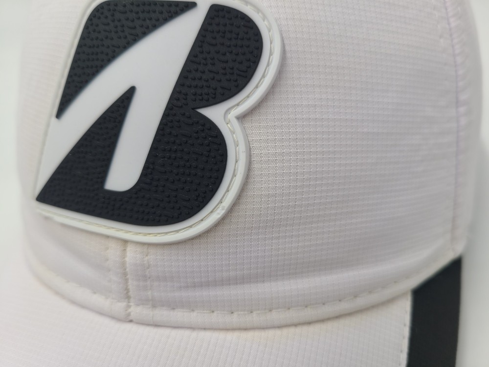 Bridgestone Golf Strapback Adjustable Hat Cap Polyester Men Women White Black