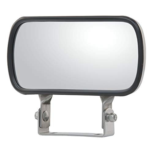 610868 8 x 4-Inch Stainless Steel Rectangular Look-Down Convex Mirror