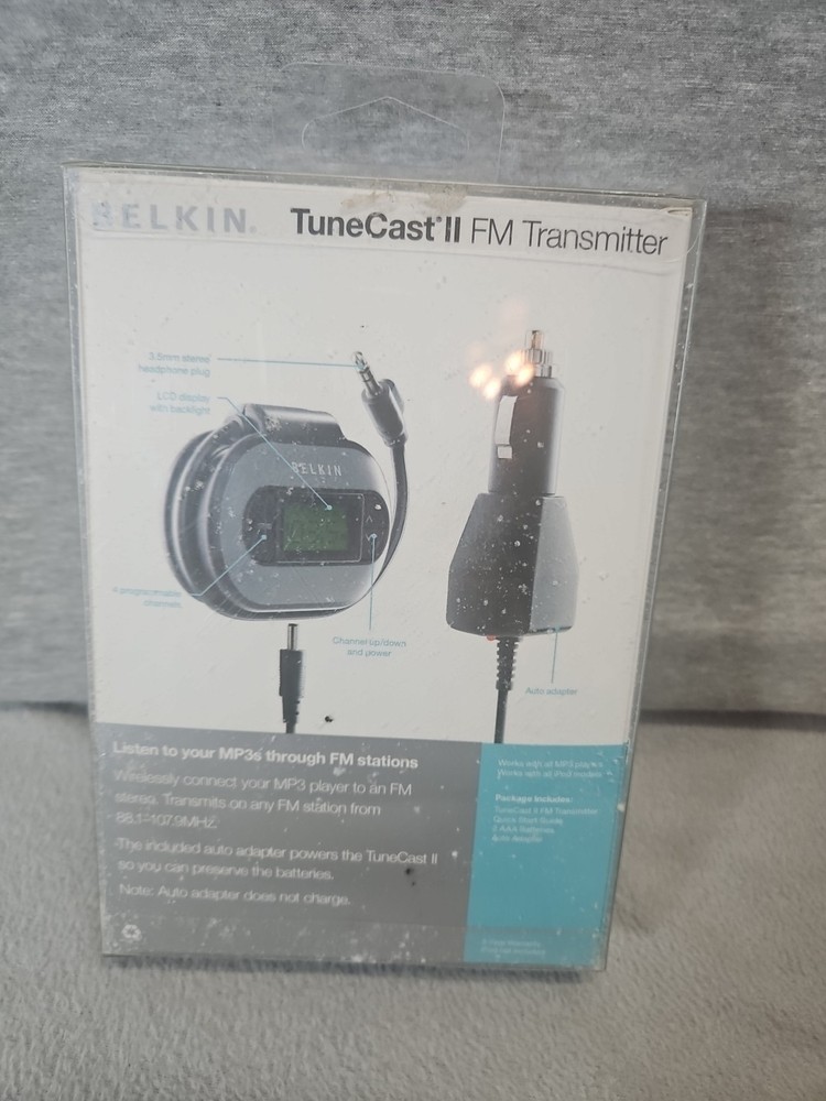 Belkin TuneCast II Audio FM Transmitter New In Original Box (T2)