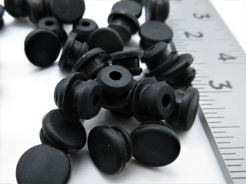 5/16” Rubber Panel Plug, Knockout Plug, Fits 1/16” Thick Materials 25 per Pack