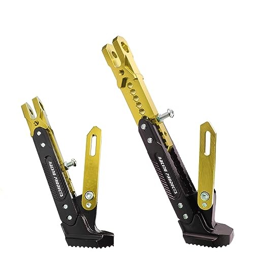 Universal Motorcycle Kickstand Adjustable Foot Side Support Parking Gold