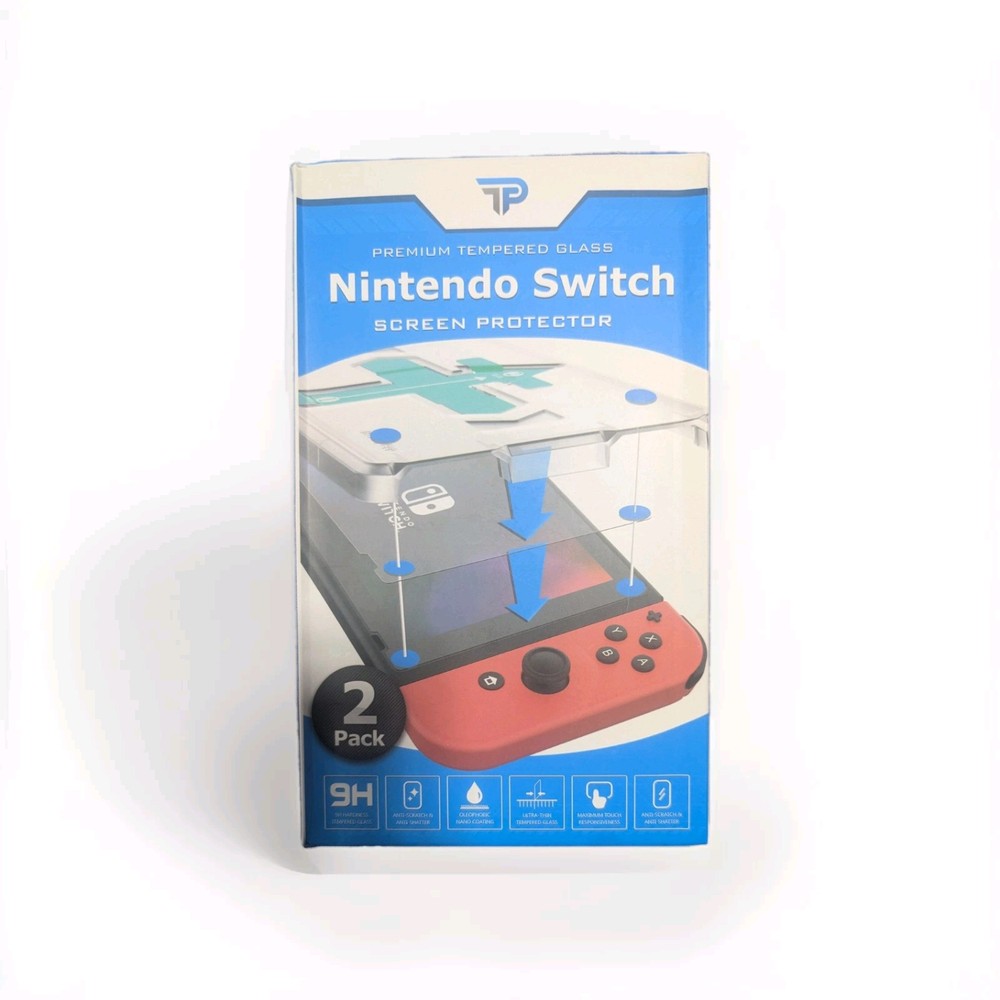 Power Theory Nintendo Switch Tempered Glass Screen Protector [2-Pack]