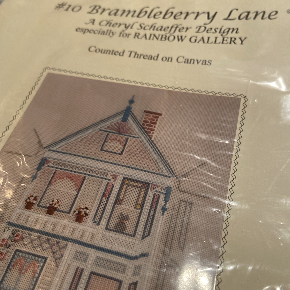 Rainbow Gallery Counted Thread On Canvas CHART- #10 Brambleberry Lane House