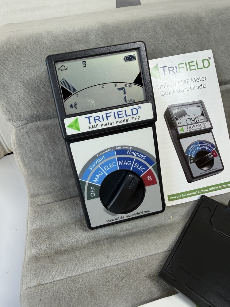 EMF Meter Model TF2 Handheld Detector for 3 Types of EM Fields, Tested & Working