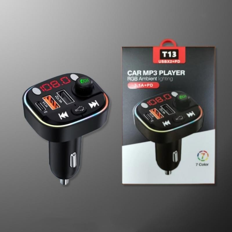 Car Bluetooth Transmitter Wireless Player Handsfree Audio Receiver Modulator