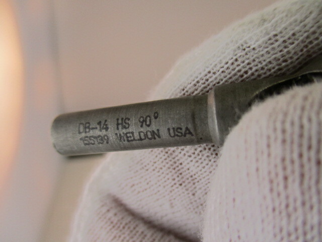 WELDON Countersink # DB-14 x 90° Degree Deburring Tool # 36908, Chamfer, Sharp