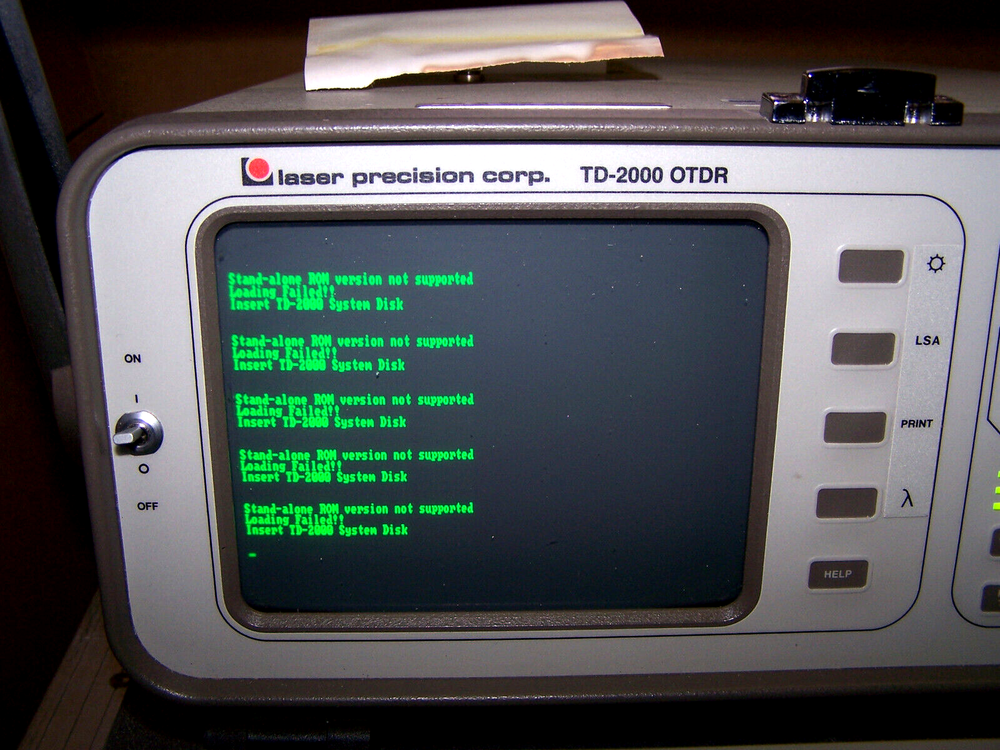 LASER PRECISION TD-2000 OTDR Optical Time Domain Reflectometer Fiber Testing